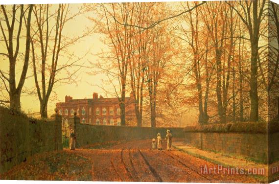 John Atkinson Grimshaw Going to Church Stretched Canvas Painting / Canvas Art