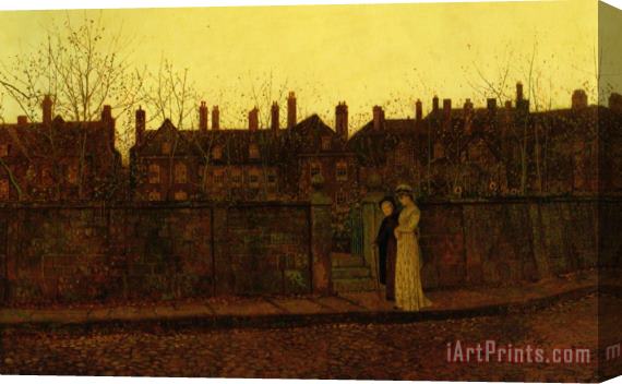 John Atkinson Grimshaw In The Golden Gloaming Stretched Canvas Painting / Canvas Art