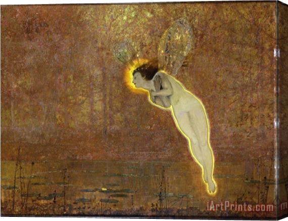 John Atkinson Grimshaw Iris Her Autumnal Errand Third Reading Stretched Canvas Print / Canvas Art