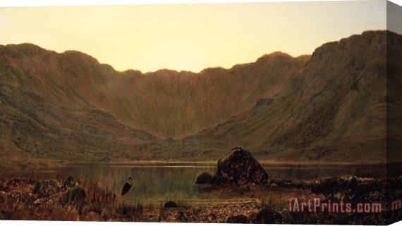 John Atkinson Grimshaw Mountain Solitude 1885 Stretched Canvas Painting / Canvas Art