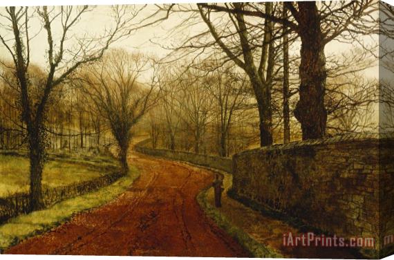 John Atkinson Grimshaw Stapleton Park, Pontefract Stretched Canvas Print / Canvas Art