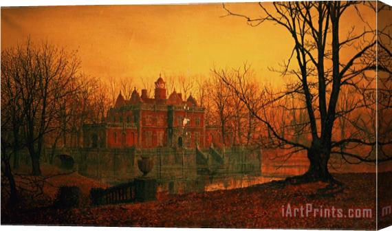 John Atkinson Grimshaw The Haunted House Stretched Canvas Print / Canvas Art