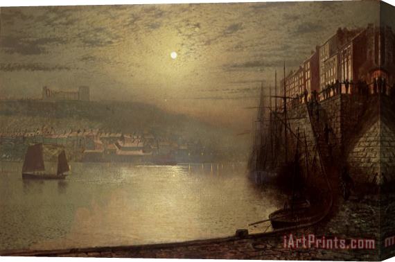 John Atkinson Grimshaw Whitby Stretched Canvas Painting / Canvas Art