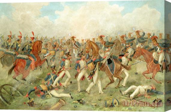John Augustus Atkinson The Battle of Vitoria June 21st 1813 Stretched Canvas Print / Canvas Art
