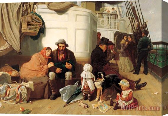 John C. Dollman The Immigrants' Ship Stretched Canvas Print / Canvas Art