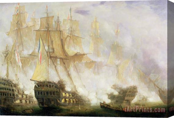John Christian Schetky The Battle of Trafalgar Stretched Canvas Painting / Canvas Art
