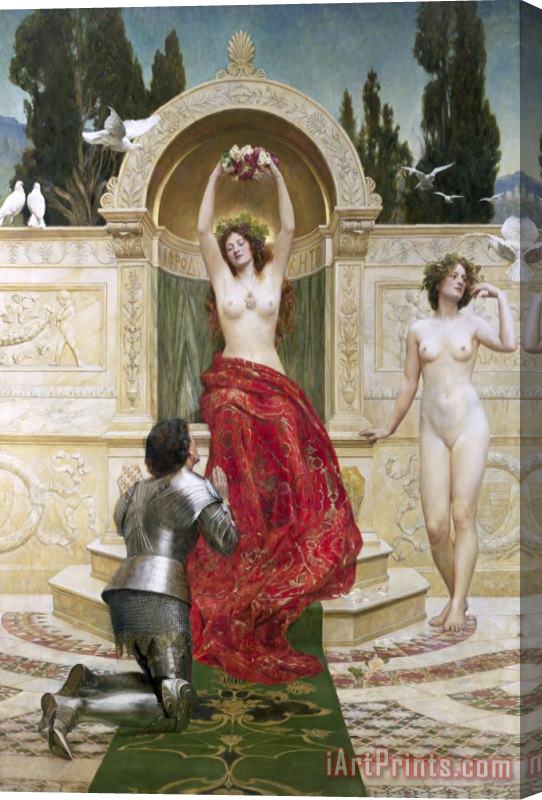 John Collier In the Venusburg Stretched Canvas Print / Canvas Art