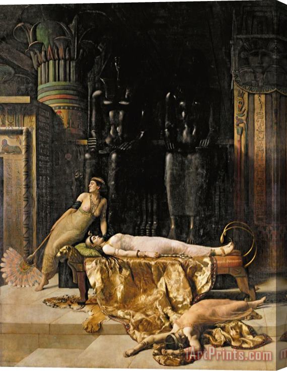 John Collier The Death of Cleopatra Stretched Canvas Painting / Canvas Art