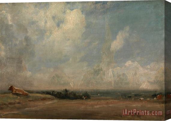 John Constable A View From Hampstead Heath Stretched Canvas Print / Canvas Art