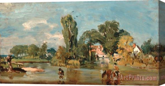 John Constable Flatford Mill 2 Stretched Canvas Print / Canvas Art