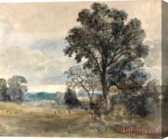 John Constable Landscape at East Bergholt Stretched Canvas Print / Canvas Art