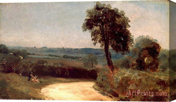 John Constable The Lane From East Bergholt to Flatford Stretched Canvas Print / Canvas Art