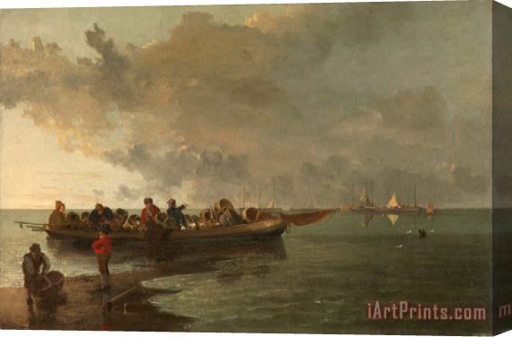 John Crome A Barge with a Wounded Soldier Stretched Canvas Print / Canvas Art