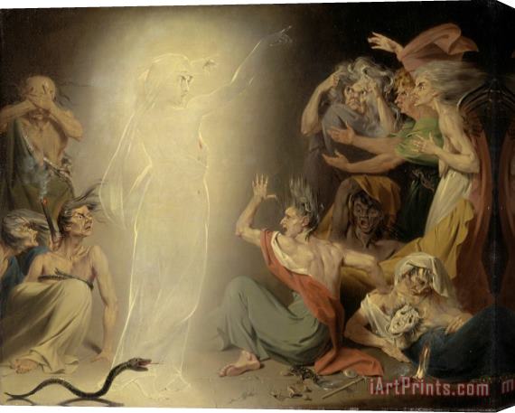 John Downman The Ghost of Clytemnestra Awakening The Furies Stretched Canvas Print / Canvas Art