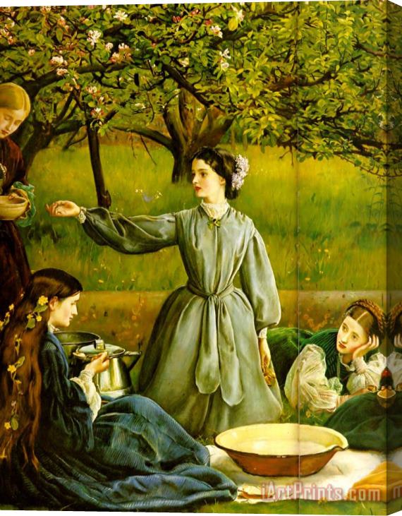 John Everett Millais Apple Blossoms (spring) Detail II Stretched Canvas Painting / Canvas Art
