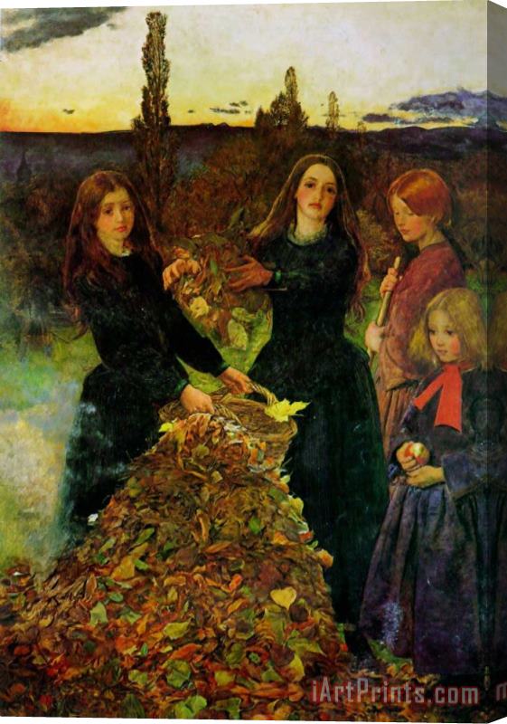 John Everett Millais Autumn Leaves Stretched Canvas Print / Canvas Art