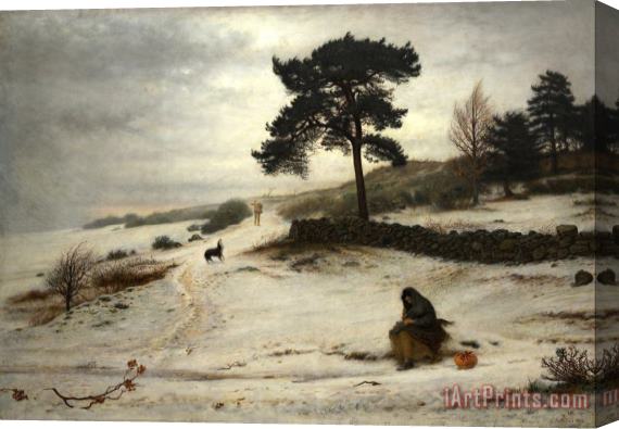John Everett Millais Blow, Blow Thou Winter Wind Stretched Canvas Print / Canvas Art
