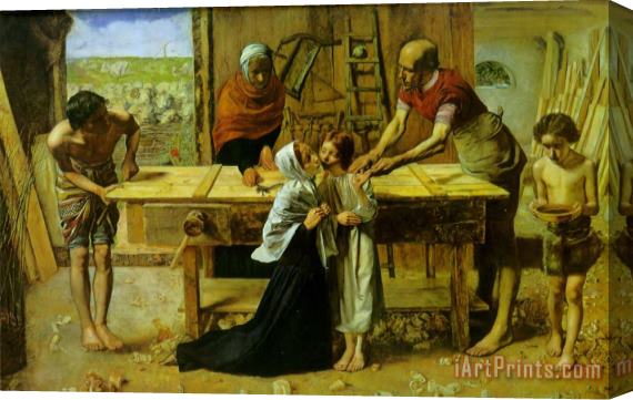 John Everett Millais Christ in The House of His Parents Stretched Canvas Painting / Canvas Art