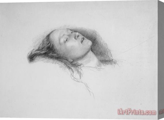 John Everett Millais Elizabeth Siddal Study for Ophelia Stretched Canvas Painting / Canvas Art