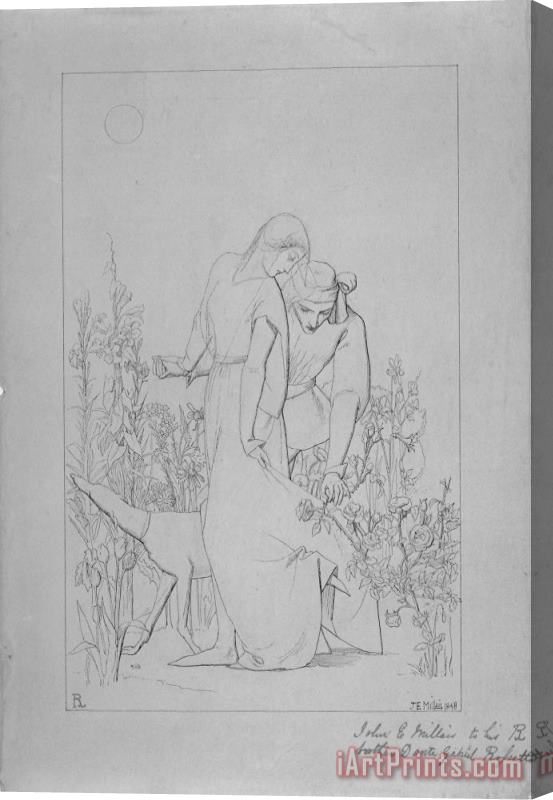 John Everett Millais My Beautiful Lady Stretched Canvas Print / Canvas Art