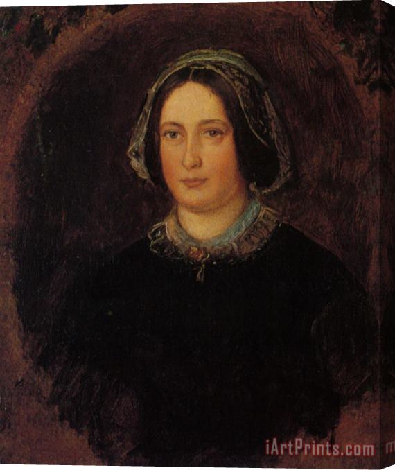 John Everett Millais Portrait of Mrs William Evamy The Artists Aunt Stretched Canvas Painting / Canvas Art