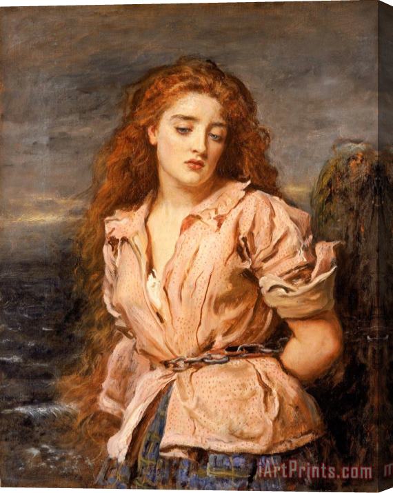 John Everett Millais The Martyr of The Solway (walker Art Gallery, Liverpool, C. 1871. Oleo Sobre Lienzo, 70.5 X 56.5 Cm).jpg Stretched Canvas Painting / Canvas Art