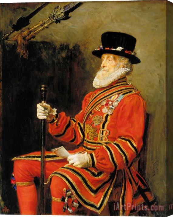 John Everett Millais The Yeoman of The Guard Stretched Canvas Painting / Canvas Art