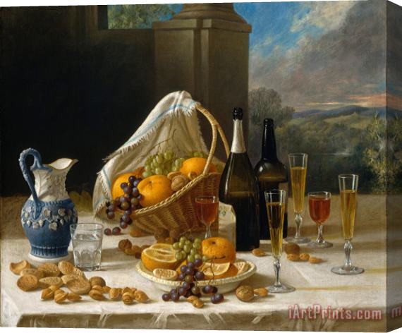 John F. Francis Luncheon Still Life Stretched Canvas Painting / Canvas Art