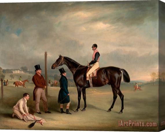 John Ferneley Euxton, with John White Up, at Heaton Park Stretched Canvas Painting / Canvas Art
