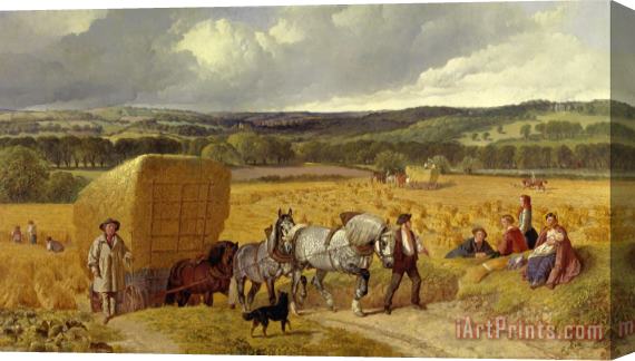 John Frederick Herring Harvest Stretched Canvas Painting / Canvas Art