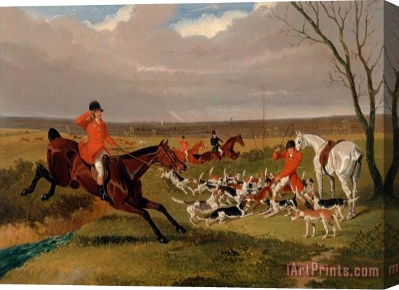 John Frederick Herring The Suffolk Hunt Stretched Canvas Print / Canvas Art