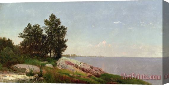 John Frederick Kensett Long Island Sound at Darien Stretched Canvas Print / Canvas Art