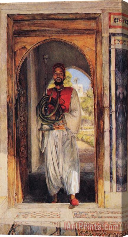 John Frederick Lewis The Pipe Bearer Stretched Canvas Print / Canvas Art
