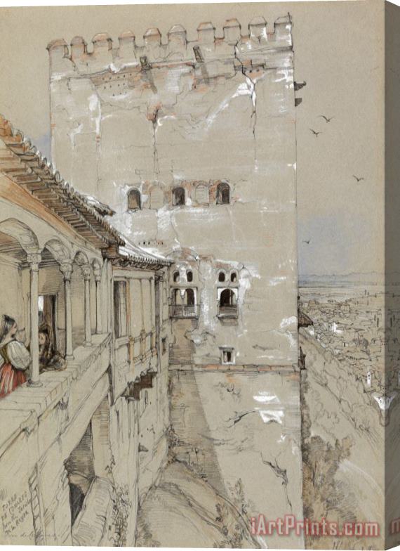 John Frederick Lewis The Torre De Comares, Alhambra, 1835 Stretched Canvas Print / Canvas Art