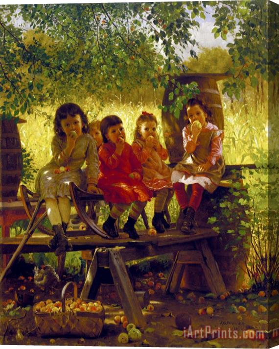 John George Brown The Cider Mill Stretched Canvas Painting / Canvas Art