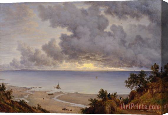 John Glover Sandown Bay, From Near Shanklin Chine, Isle of Wight Stretched Canvas Painting / Canvas Art