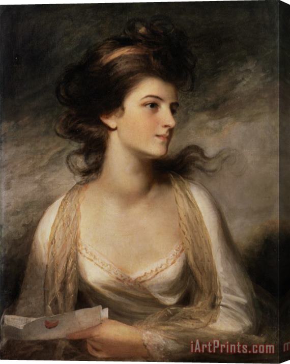 John Hoppner Portrait of a Lady Stretched Canvas Painting / Canvas Art