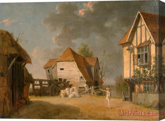 John Inigo Richards A Scene From 'the Maid of The Mill' Stretched Canvas Print / Canvas Art
