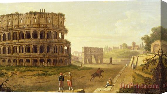 John Inigo Richards The Colosseum Stretched Canvas Print / Canvas Art