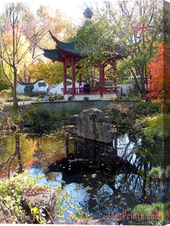 John Lautermilch Chinese Garden Stretched Canvas Print / Canvas Art