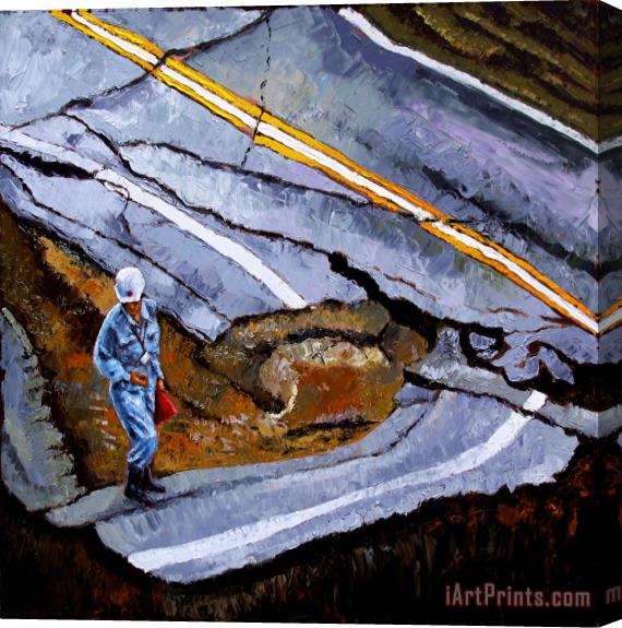 John Lautermilch Looking Into The Abyss Stretched Canvas Print / Canvas Art