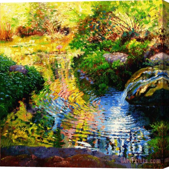John Lautermilch Ripples on a Quiet Pond Stretched Canvas Painting / Canvas Art