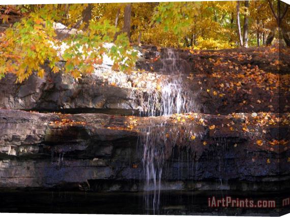 John Lautermilch Waterfall in Creve Coeur Stretched Canvas Print / Canvas Art