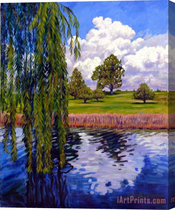 John Lautermilch Weeping Willow - Brush Colorado Stretched Canvas Print / Canvas Art