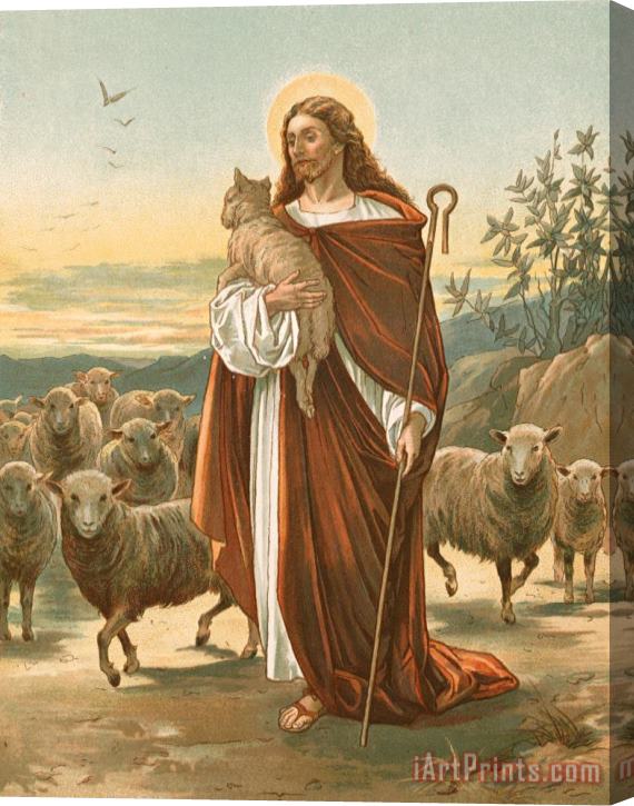 John Lawson The Good Shepherd Stretched Canvas Painting / Canvas Art