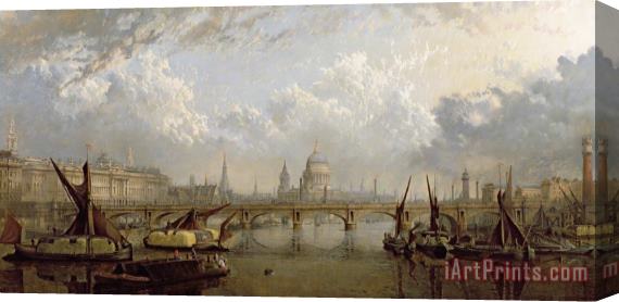 John MacVicar Anderson View of London Stretched Canvas Painting / Canvas Art