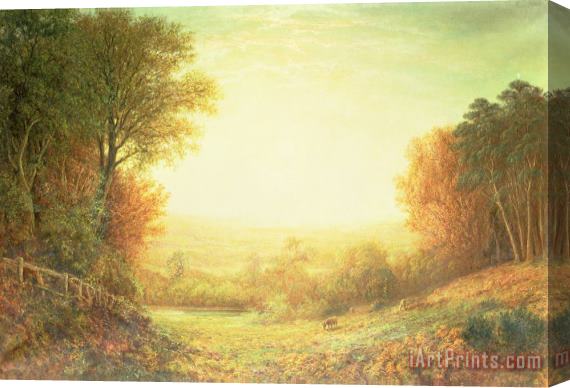 John MacWhirter When the Sun in Splendor Fades Stretched Canvas Print / Canvas Art