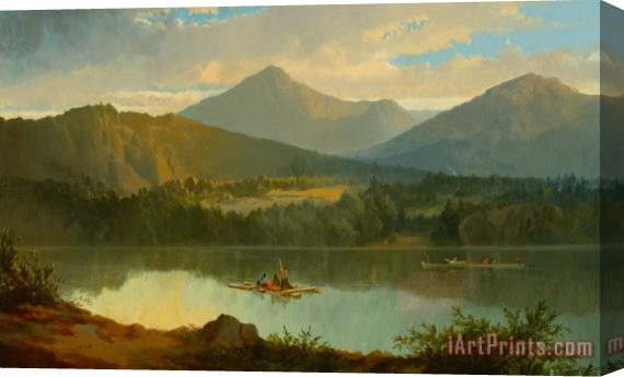 John Mix Stanley Western Landscape Stretched Canvas Print / Canvas Art