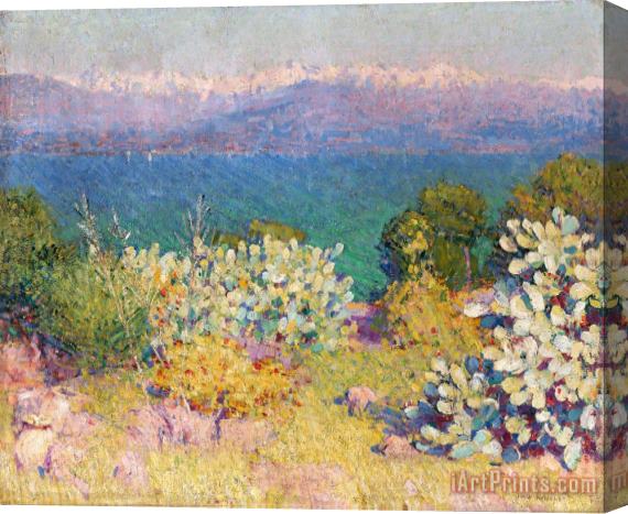 John Peter Russell In The Morning, Alpes Maritimes From Antibes Stretched Canvas Painting / Canvas Art