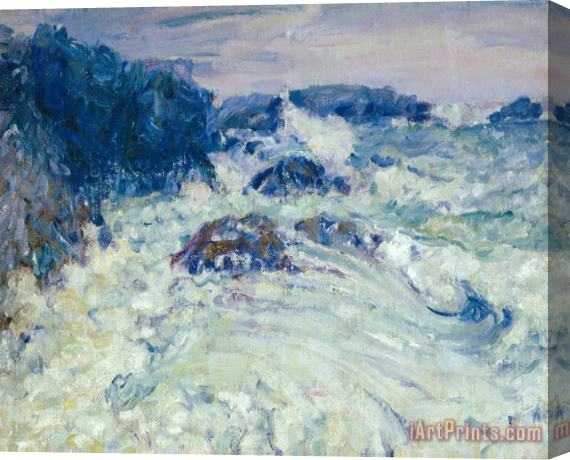 John Peter Russell Rough Sea, Morestil Stretched Canvas Print / Canvas Art